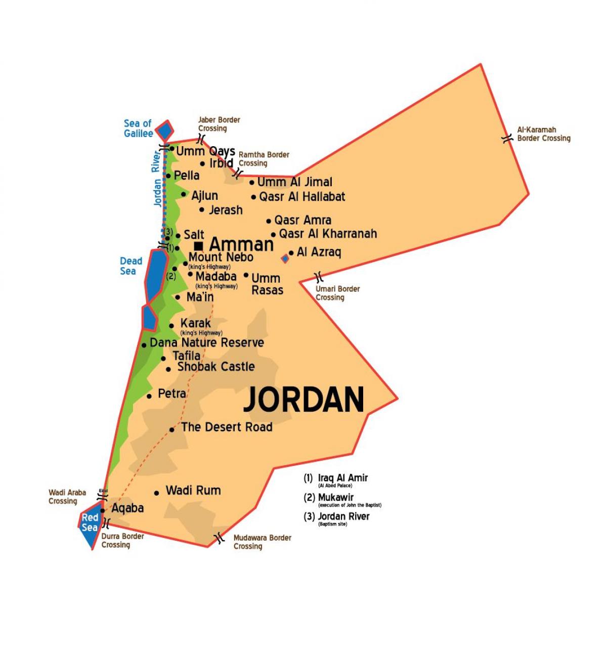 Jordan byer kart