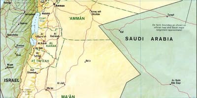 Kart over sweimeh Jordan 